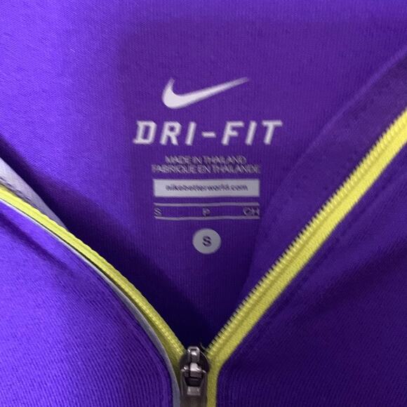 Nike Dri-Fit Quarter Zip Small Purple - Picture 2 of 8
